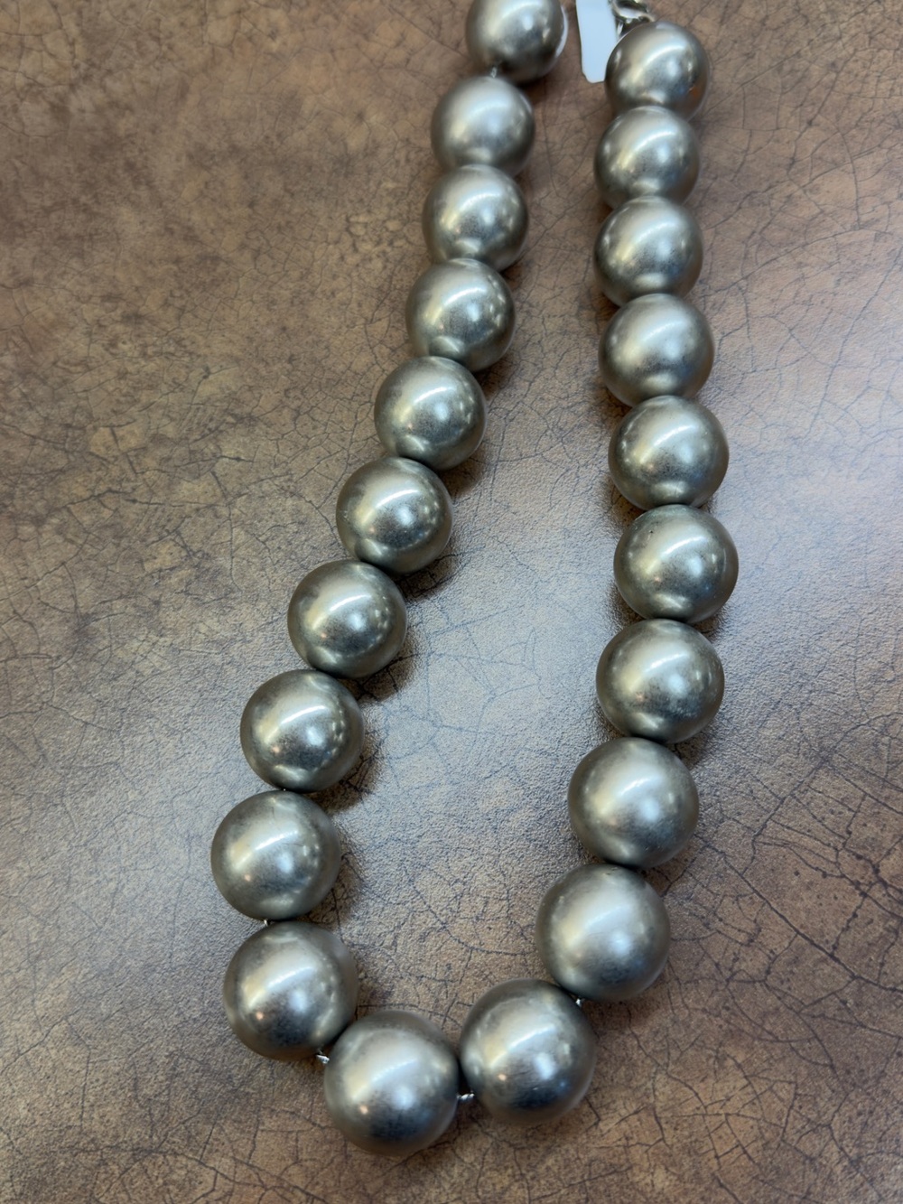 Classic silvertone ball Necklace - Women Jewelry